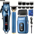 WEEME Hair Clippers Set, USB Charging Wireless Hair Clipper, Men'S Hair Cutting Kit with Digital Display Screen, Electric Hair Clipper, Easy to Trim Hair And Beard, Essential for Home And Travel, Perfect Father'S Day Gift