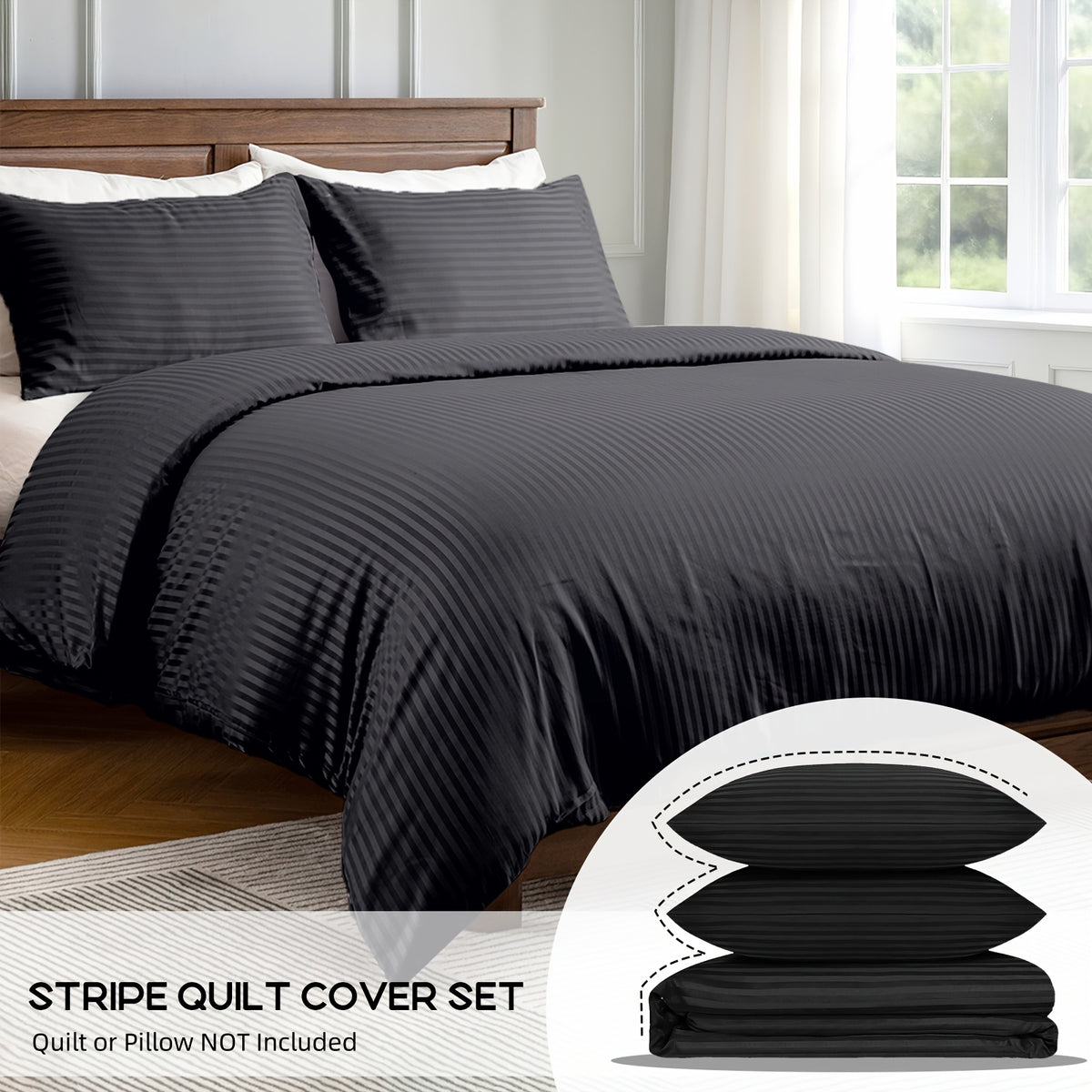 11-Colour 1800TC Duvet Cover Set – Breathable Bedding – additional product view 43