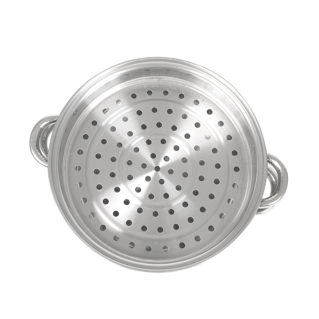 TOQUE 3 or 4 Layer Stainless Steel Steaming Pot – Heavy Duty Kitchen Steamer for Meat, Vegetables & Seafood, Compatible with Gas, Electric & Induction Cooktops