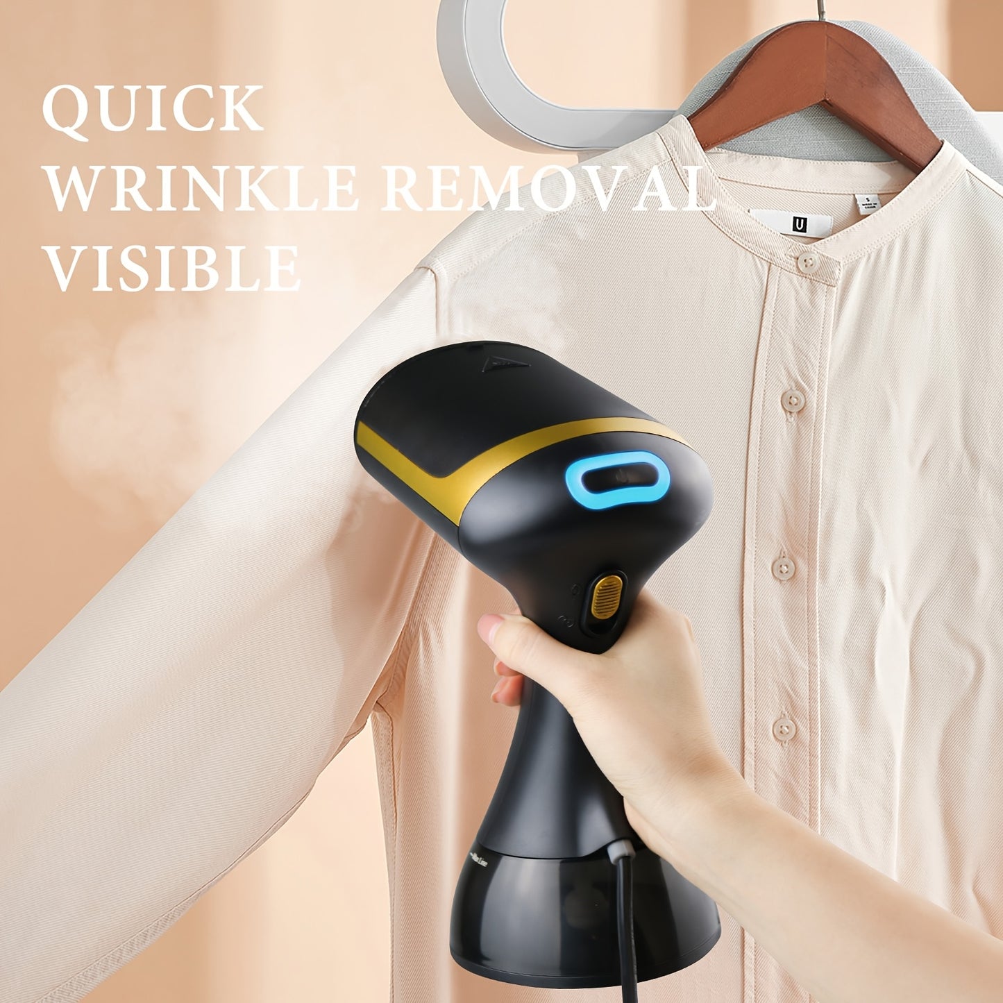 1700W Handheld Garment Steamer, Fast Heating And Wrinkle Removal, 335Ml, Compact And Portable, Suitable for All Fabrics, Ideal for Home And Travel