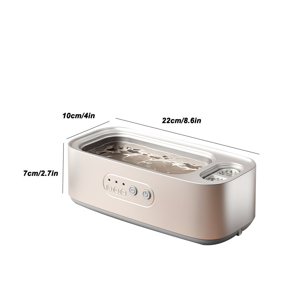 Ultrasonic Jewelry Cleaner, Jewelry Cleaner Machine 450Ml, Professional Sonic Cleaner with One-Touch Operation, Ultrasonic Cleaner for Rings, Glasses, Jewelry, Dentures
