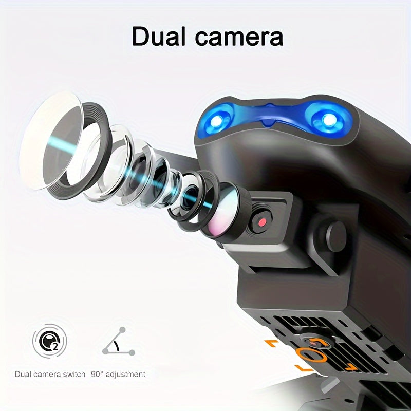E99 Drone Dual Camera, Foldable Remote-controlled Drone, Protective Frame Remote-controlled Drone Toy Gift for Beginners, Affordable Indoor And Outdoor Drones, Christmas, Halloween, Thanksgiving Gifts