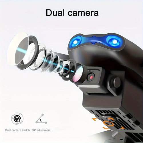 E99 Drone Dual Camera, Foldable Remote-controlled Drone, Protective Frame Remote-controlled Drone Toy Gift for Beginners, Affordable Indoor And Outdoor Drones, Christmas, Halloween, Thanksgiving Gifts