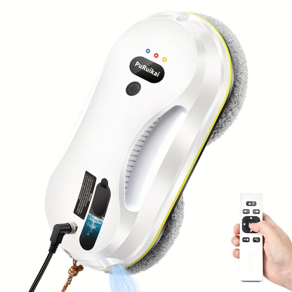 PuRuiKai 09 Black Friday Christmas New Product Christmas New Product Local Warehouse Intelligent Home Robot Fully Automatic Window Cleaning Robot Upgraded Water Spray Automatic Window Cleaning Robot 09 Halloween Christmas Gift