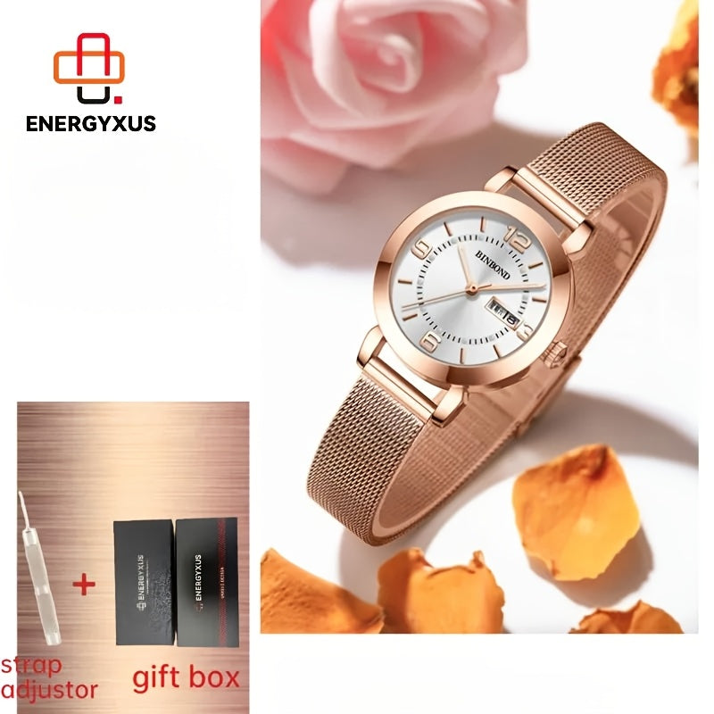 Elegant And Fashionable Women'S Wristwatches, Easy Women'S Wristwatches, Exquisite Women'S Wristwatches, Diverse Color Schemes And Styles, Small And Delicate Round Dials, Metal Mesh Straps That Fit The Wrist, High-End Gifts