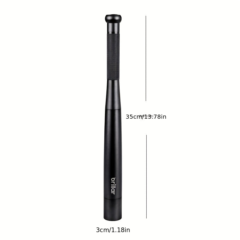 1pc Security LED Flashlight, High-Intensity 3 Light Mode Multi-Functional Handheld Torch, Super Bright High LED Flashlight, Extra Long Handle, Gift for Family Friends, Battery Operated (3xAA Batteries Included)