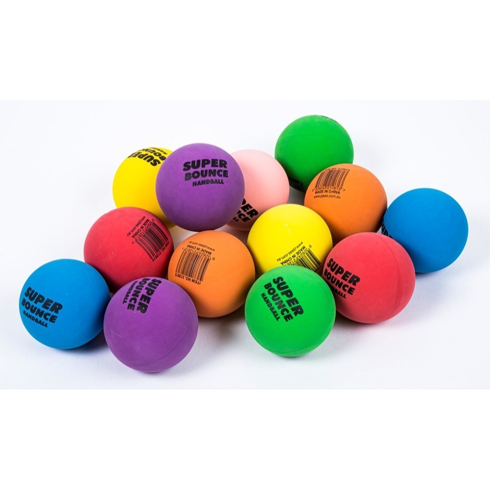 6cm High-Bounce Handball - schoolyard, indoor and outdoor games – feature reference