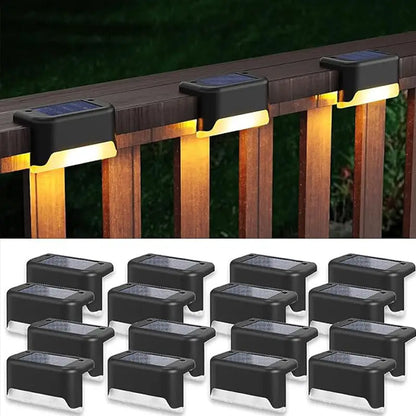 20pcs Solar Outdoor Deck Light, LED Step Light, IP54, Commercial Street Decorative Lights, Suitable for Balconies, Terraces, Stairs, Fences, Courtyards, Gardens, Villas, Lanes, Paths