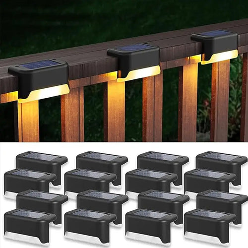 20pcs Solar Outdoor Deck Light, LED Step Light, IP54, Commercial Street Decorative Lights, Suitable for Balconies, Terraces, Stairs, Fences, Courtyards, Gardens, Villas, Lanes, Paths