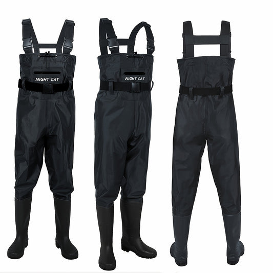 Night Cat Fishing Waders for Men Women High Quality Hunting Chest Wader with Bootfoot Belt Breathable Lightweight Size 6 to 12.5
