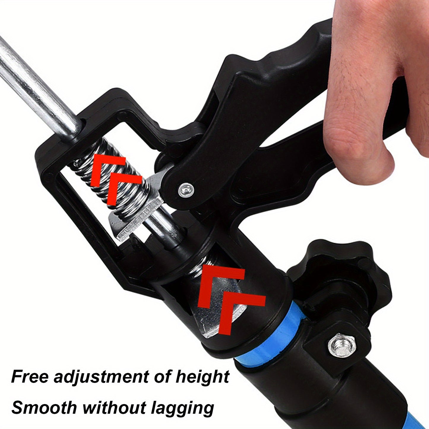 2pcs Adjustable Alloy Telescopic Support Rods - Heavy- Duty 39. 92KG Capacity, 360° Rotating Third Hand Tool With Non- Slip TPR Pads For Woodworking, Cabinet & Door Installation, Metal/ Plastic Construction, No Electricity Needed, Sturdy Base Design