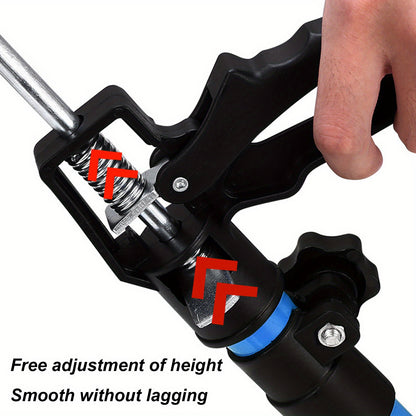 2pcs Adjustable Alloy Telescopic Support Rods - Heavy- Duty 39. 92KG Capacity, 360° Rotating Third Hand Tool With Non- Slip TPR Pads For Woodworking, Cabinet & Door Installation, Metal/ Plastic Construction, No Electricity Needed, Sturdy Base Design