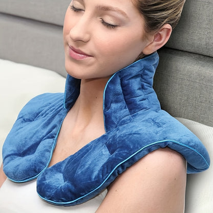2pcs Neck Heating Pad Microwavable, Shoulder Heating Pads, Neck Warmer Neck Wrap Microwavable with Moist Heat, Blue, Purple