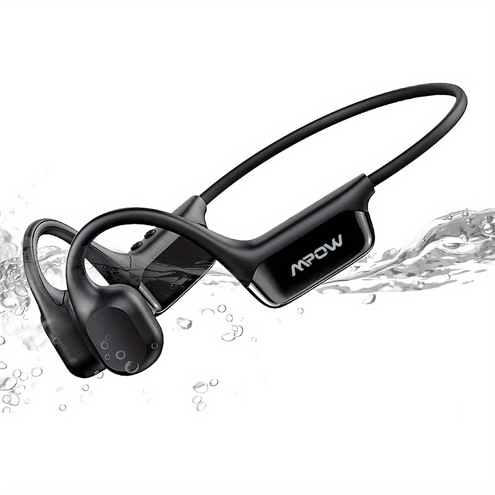 IPX8 Bone-Conduction Earphones, 32 GB Wireless MP3 with 5, 4, Waterproof for Swimming Up to 30M, 8 Hours of Playtime
