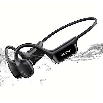 IPX8 Bone-Conduction Earphones, 32 GB Wireless MP3 with 5, 4, Waterproof for Swimming Up to 30M, 8 Hours of Playtime
