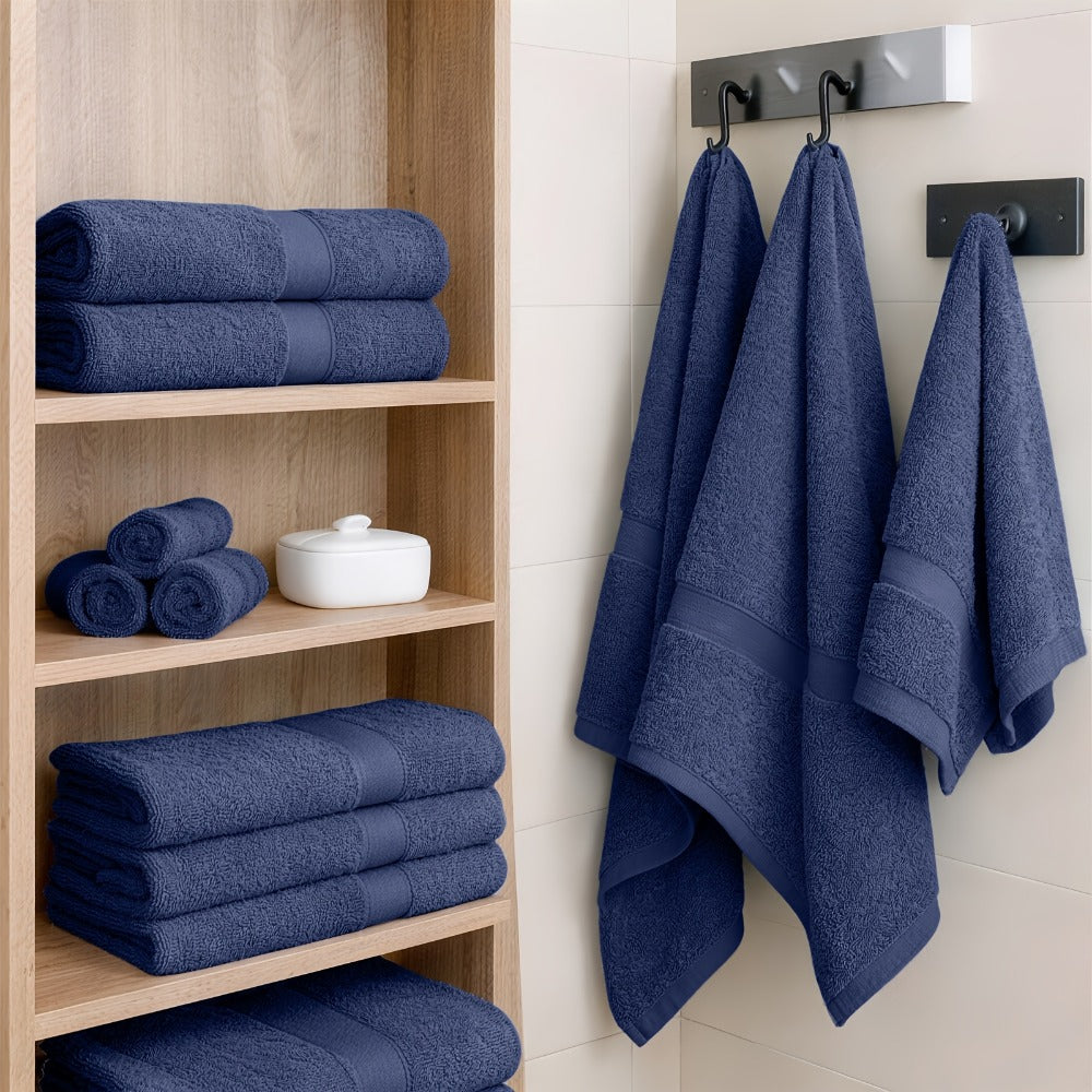 7-Piece Machine Washable Cotton Bath Towel Set product detail 2