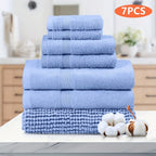 7-Piece Machine Washable Cotton Bath Towel Set product detail 11
