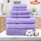 7-Piece Machine Washable Cotton Bath Towel Set product detail 13