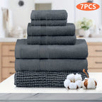 7-Piece Machine Washable Cotton Bath Towel Set product detail 17
