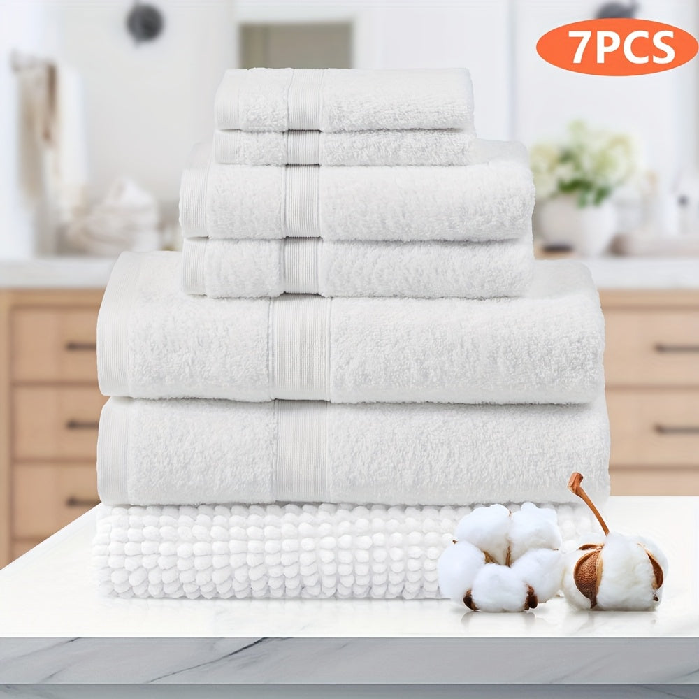 7-Piece Machine Washable Cotton Bath Towel Set product detail 21