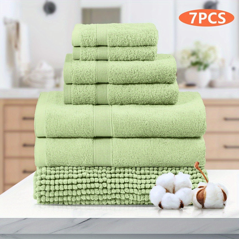 7-Piece Machine Washable Cotton Bath Towel Set product detail 22