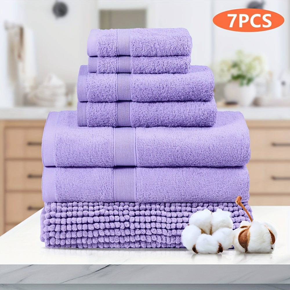 7-Piece Machine Washable Cotton Bath Towel Set product detail 23