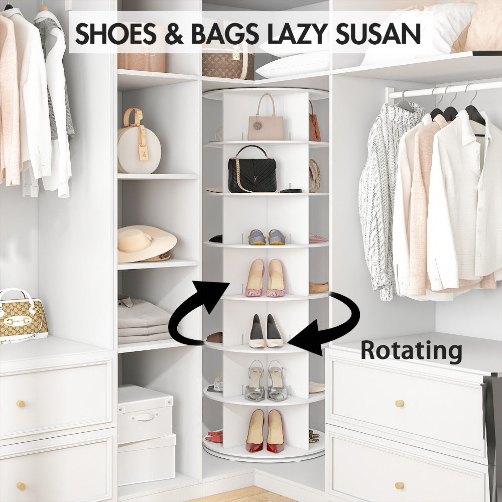 7-Tier Rotating Shoe Rack – Space-Saving Entryway Storage – alternate product view