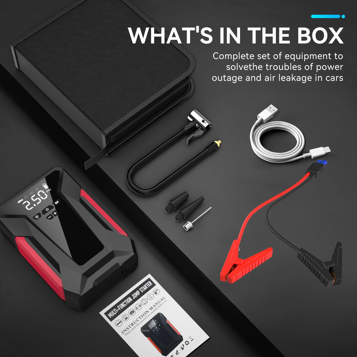 7000A 150PSI Portable Car Jump Starter product detail 24