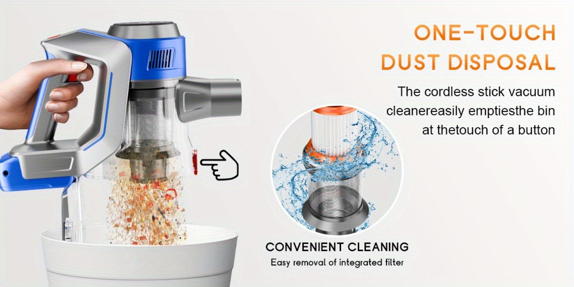 70KPa Cordless Stick Vacuum Cleaner detail view 20 for Australian shoppers