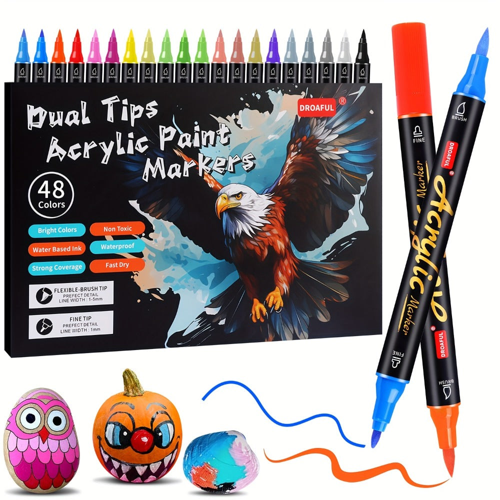 72 Color Dual Tip Art Marker Set for Home Studio Projects – design and construction details