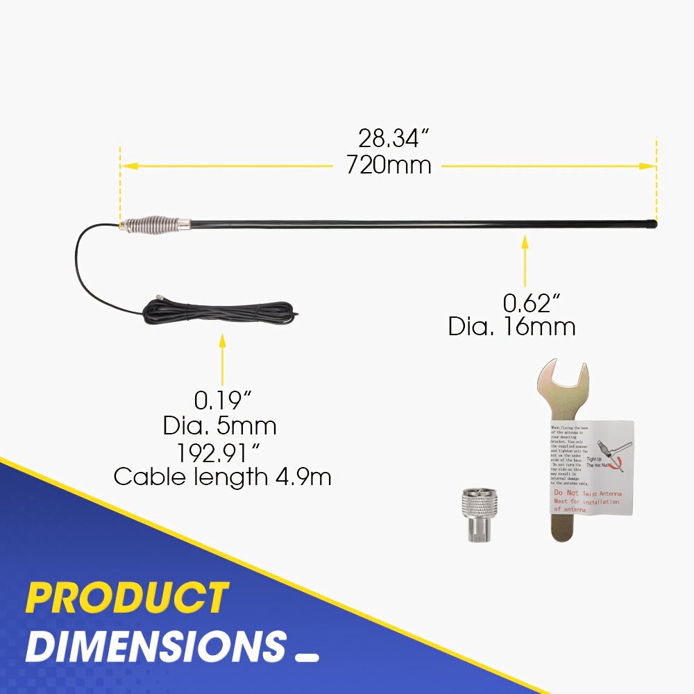 5dB Fibreglass UHF CB Antenna detail view 8 for Australian shoppers