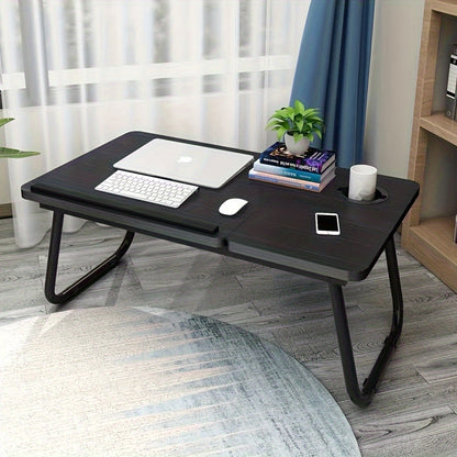 Laptop Table Bed Stand Desk Lap Tray Sofa Computer Portable Foldable Adjustable Black