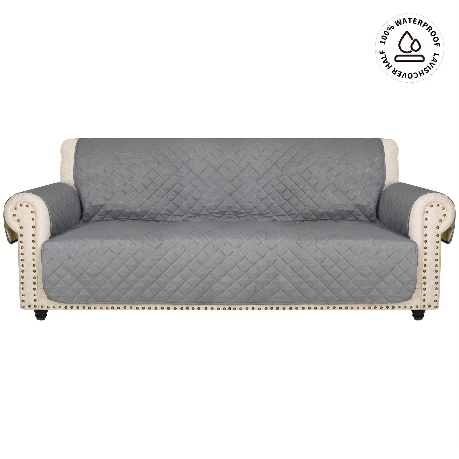 High Quality Sofa Towel, Pet Scratch Resistant Sofa Cover, Upgraded Non-slip Buckle On The Back with Pockets On The Side, Recliner Protector for Bedroom, Office, Living Room, Home Decoration