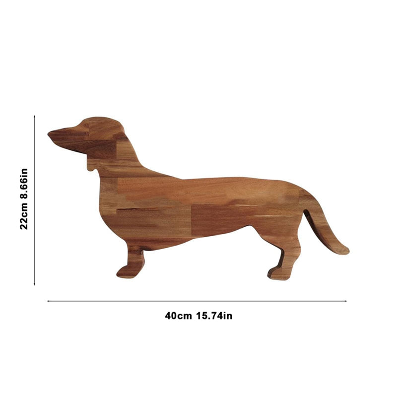 39.88 cm Dachshund Dog Dinner Plate Cheese Board Cutting Charcuterie Board Cute Christmas Dinner