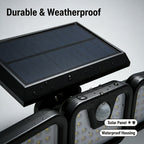 74 LED Solar Street Light – IP55 & 3 Modes & Home Exterior – alternate design view