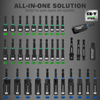 74-Piece Magnetic Nut Driver Set - Metric and SAE Bits – alternate product view