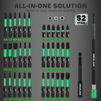 74-Piece Magnetic Nut Driver Set - Metric and SAE Bits – close-up product details