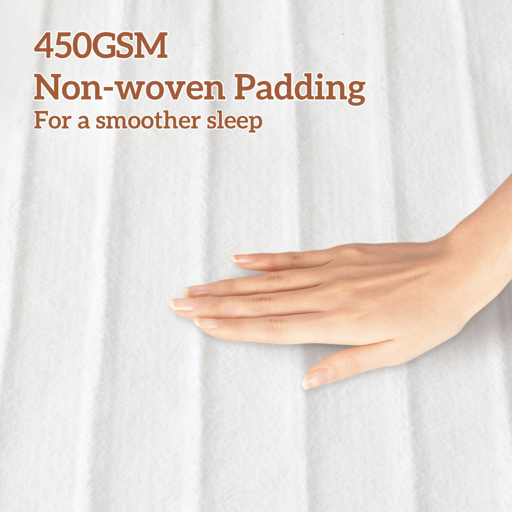 Fully Fitted Electric Blanket - 3 Heats Setting, Overheat Protection, 3 Hours Auto Off, Dual Control (D/Q/K Size), Safety Underblanket For Cold Winter Night