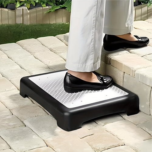 Heavy-Duty Adjustable Non-Slip Stepping Stool - Portable, Sturdy Polypropylene with Anti-Slip Rubber Mat, Ideal for Cars, Beds, Doors, Stairs & Bathrooms - Indoor/ Outdoor Use, Easy Storage, Mobility Aids, Daily Necessities