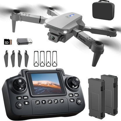 NEW S2 MAX Drone Dual Camera New Upgraded Remote Control with Built-in Screen Or Without Screen Remote Control - ESC Camera Long Flight Time 360° Intelligent Infrared Flight Gift Flying Toys