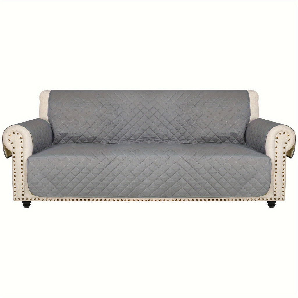 High Quality Sofa Towel, Pet Scratch Resistant Sofa Cover, Upgraded Non-slip Buckle On The Back with Pockets On The Side, Recliner Protector for Bedroom, Office, Living Room, Home Decoration