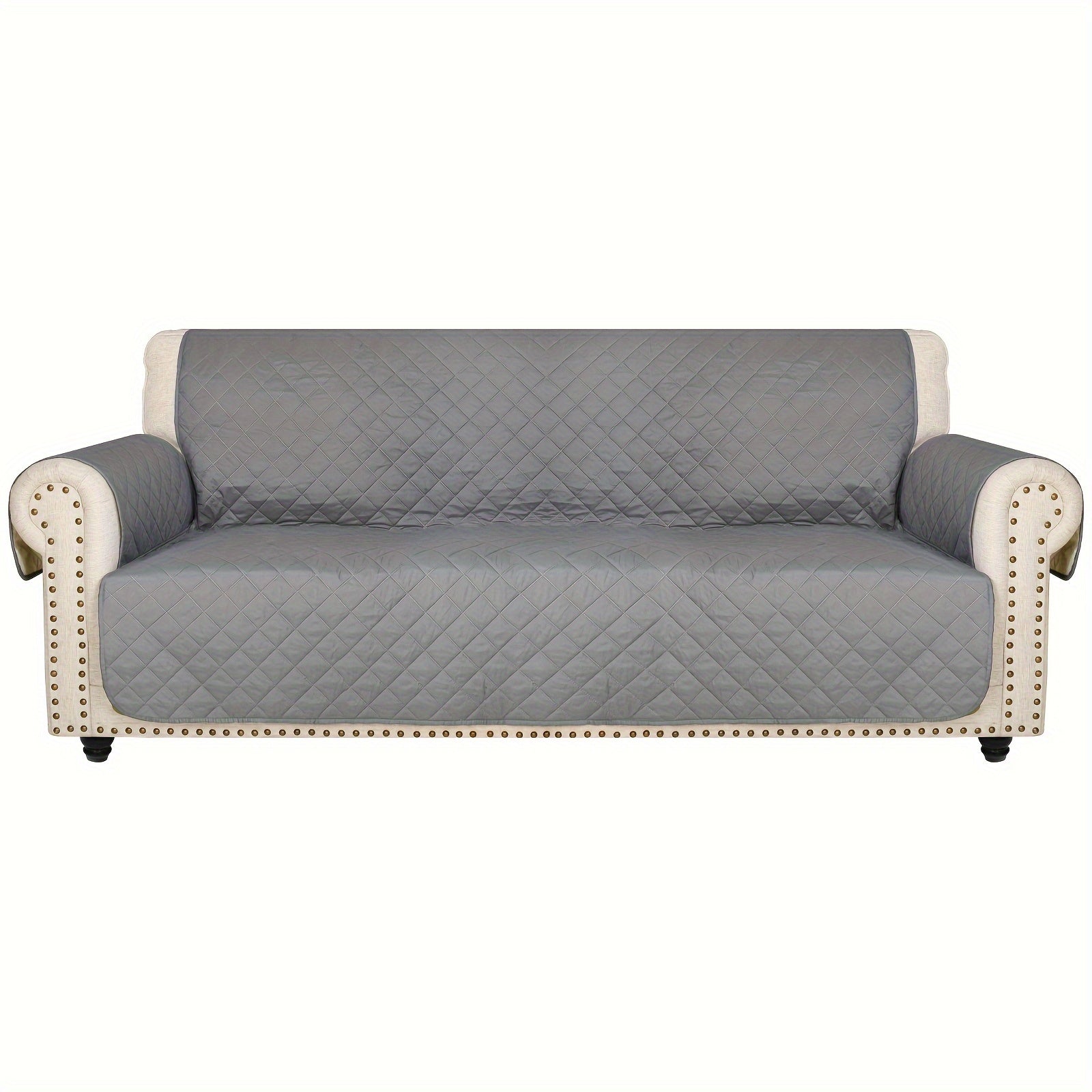 High Quality Sofa Towel, Pet Scratch Resistant Sofa Cover, Upgraded Non-slip Buckle On The Back with Pockets On The Side, Recliner Protector for Bedroom, Office, Living Room, Home Decoration