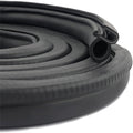 10M Rubber Edge Trim, Car Door Rubber Seal Strip Trim Seal with Side Bulb for Camper Car Bus Boat RV Truck Doors Automotive Car Weather Striping, 5M/ Roll