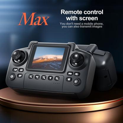 2026 New Drone MAX Enhanced Edition, Featuring a 4K HD Screen Remote, GPS, One-Key Return, Dual Camera Obstacle Avoidance, Brushless Motor, Comes with 2 Batteries, Foldable Arms, User-Friendly for Beginners, Aerial Photography