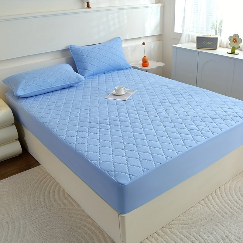 1pc/set Waterproof Mattress Protective Cover- Ultra Soft And Breathable Mattress Protective Cover, Waterproof Mattress Protective Cover That Fits Snugly Between Bed Sheets, Suitable for Room Decoration, Bedrooms, Guest Rooms, (excluding Pillowcases)