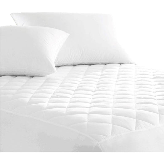 Australian Made Fully Fitted Cotton Quilted Mattress Protector Machine Washable (All Size)