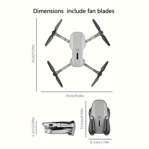 2025 New E88 Drone HD Dual Camera Built In Screen One Click Takeoff WiFi Application Control USB Charging Durable Design Suitable for Beginners Outdoor Camping VLOG Aerial Photography Perfect Gift