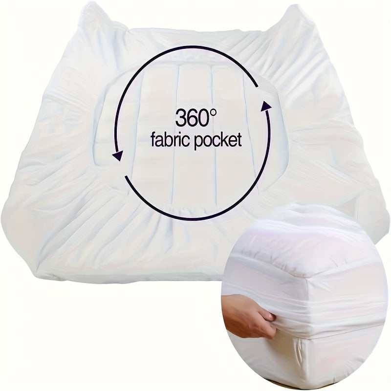 1500GSM Queen King Bamboo Pillowtop Mattress Topper Bed Matress Protector Pad Fitted Sheet