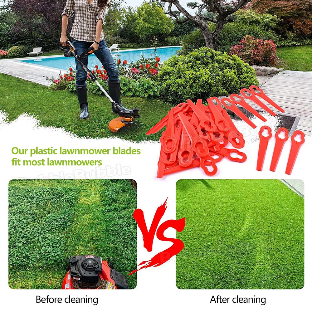 200pcs of Plastic Lawn Cutting Trimmer Blades for Gardens And Yards, Replacement Parts for Trimming Tools