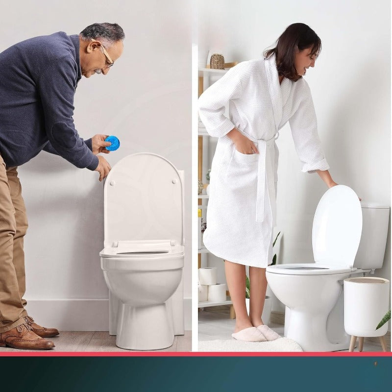 12 pk x 40g Toilet Cistern Blocks, Blue Ocean Scent Freshener Tablets, Powerful Rim and Bowl Cleaning, Long-Lasting Fragrance, Prevents Limescale, and Effectively Fights Odours